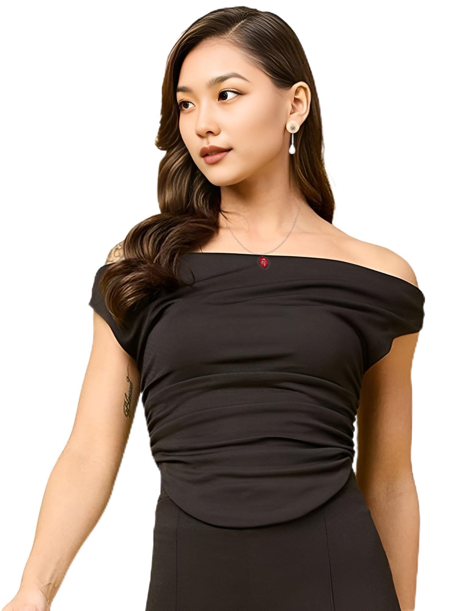 VOGARD Women Stretchable Sleeveless Regular Fit Crop Top | Women Top (526-576)