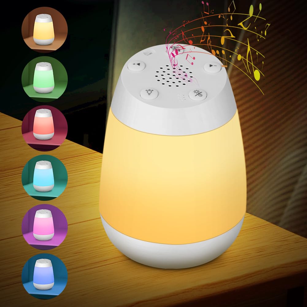 Alaoo Mini White Noise Machine, Schlafhilfe für Kinder, Mini Tragbar Weißes Rauschen Gerät für Baby Erwachsene Reisen mit 13 Klänge, Einschlafhilfe Babys Geschenk