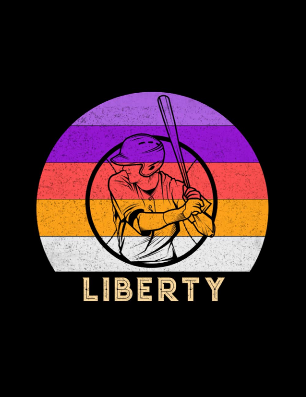 Liberty Name Gift Personalized Baseball Lined Notebook, Daily Journal for Sport Lovers: Business, 110 Pages, Budget, Diary, 8.5 x 11 inch, Money, A4, Stylish Paperback, 21.59 x 27.94 cm, Lesson