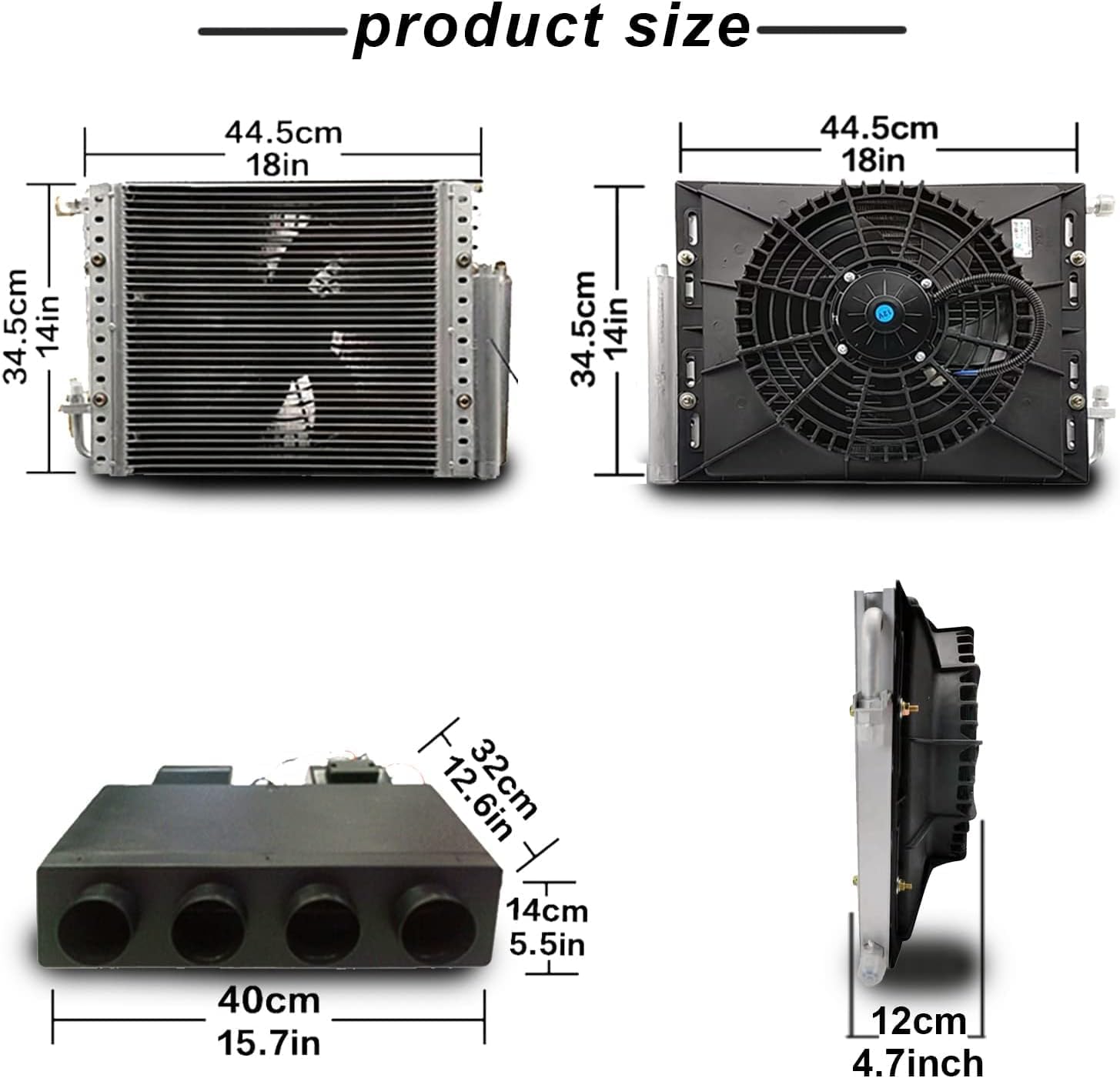 12 V 10000BTU klimatyzator pod deską rozdzielczą z funkcjami chłodzenia i ogrzewania, energooszczędny i uniwersalnie dopasowany, szybkie chłodzenie do samochodów ciężarowych Classic Car RV Van