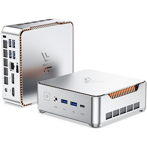 KAMRUI Hyper H2 Mini Gaming PC, in-tel Core i9-11900H (Beat i5/i7/R5/R7, up to 4.9GHz) 32GB RAM 1TB SSD Mini Desktop Computers, Triple 4K Display 6*USB3.2, USB-C, HDMI, DP, WiFi6, BT5.2, Office Home