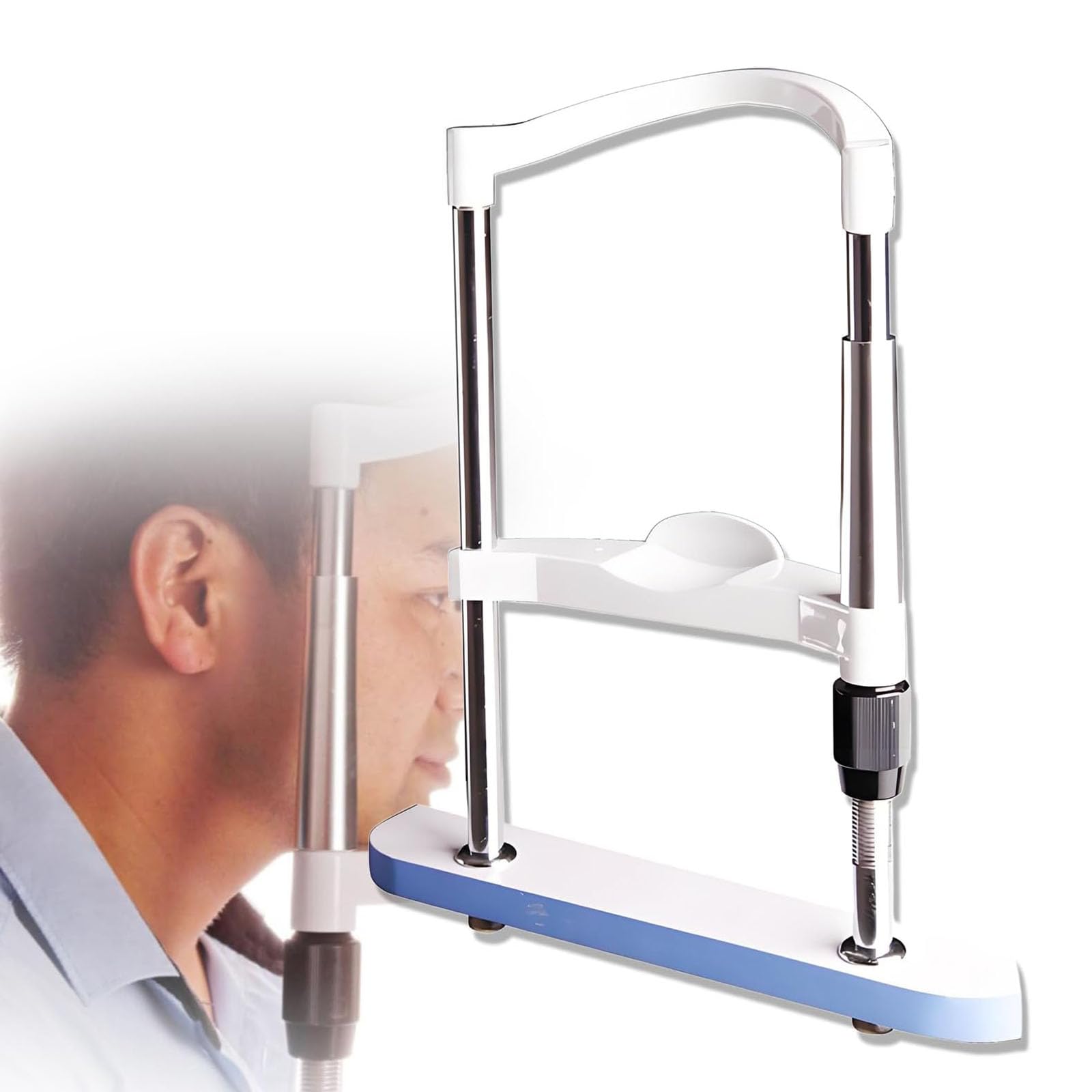 Ragopilen One Color Optometry Lifting Chin Bracket, Optometry Chin Bracket White 10Cm Lift 200X345mm For Auto Refractometer & Vision Training