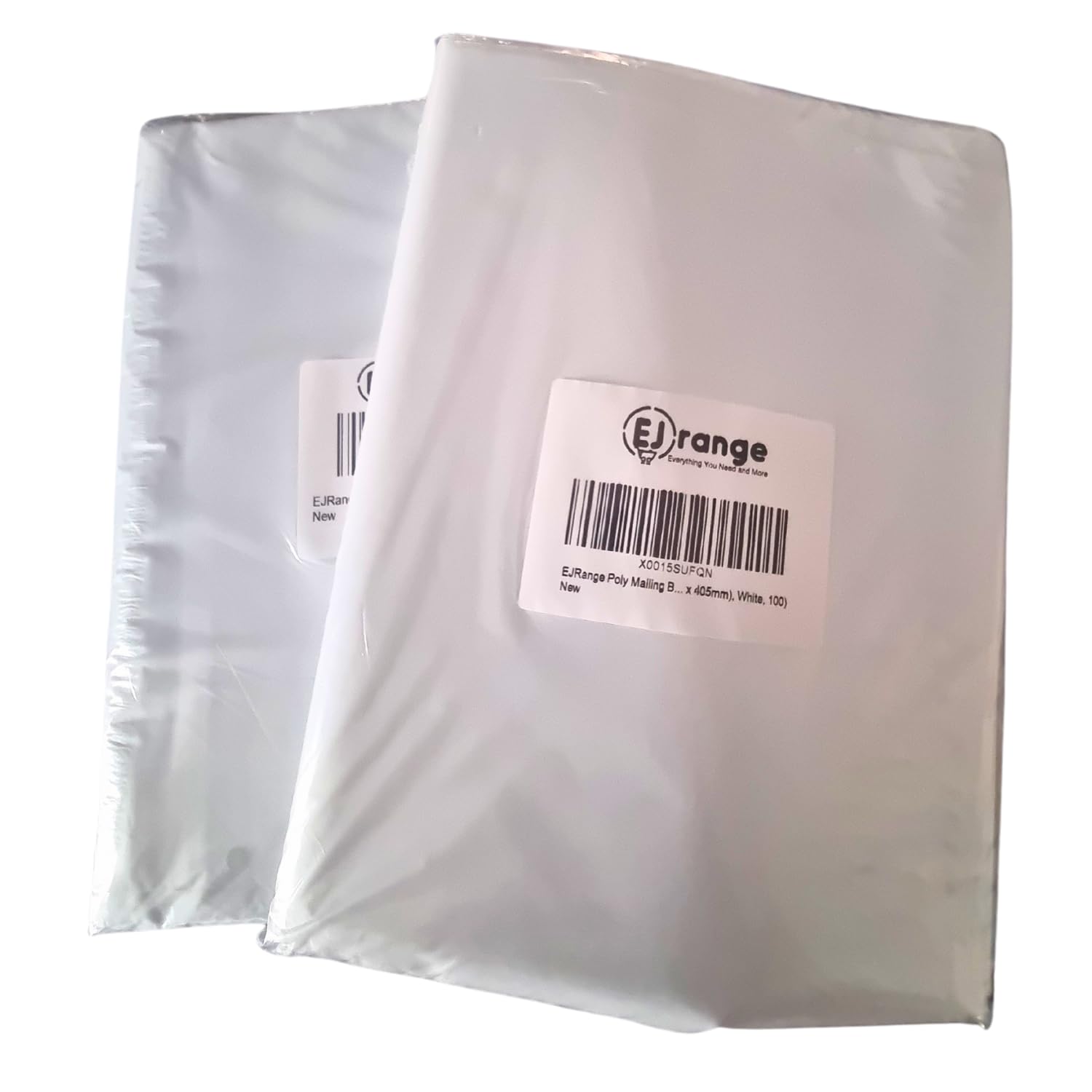 100 Pack White Mailing Bags -Strong Waterproof Postage Bags, Tamper-Proof Poly Mailers, Envelopes, Parcel Bags