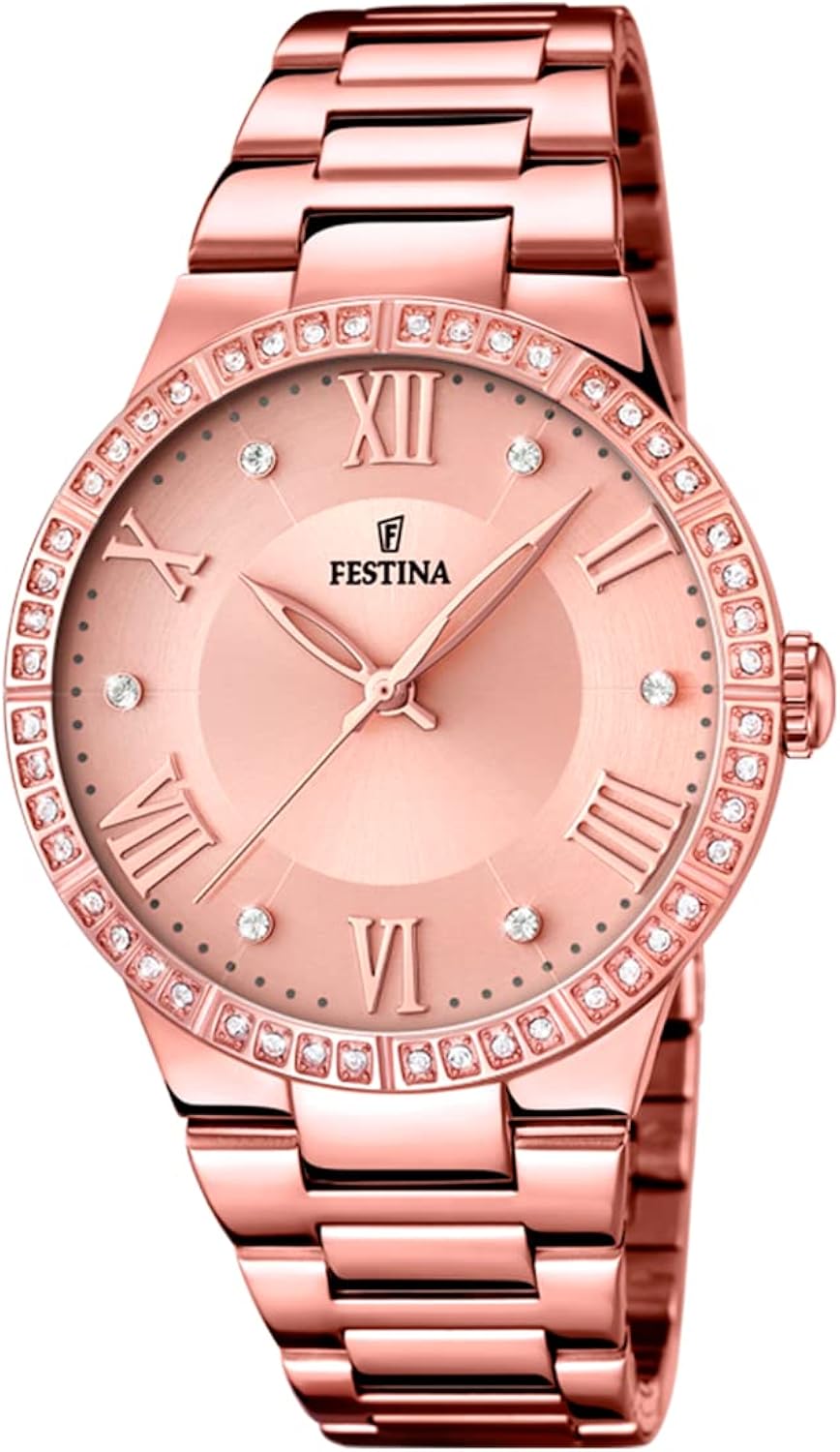 Festina Orologio Analogico Quarzo Donna con Cinturino in Placcato Acciaio Inox University Sports Press F16721/2 Festina Orologio Analogico Quarzo Donna con Cinturino in Placcato Acciaio Inox University Sports Press F16721/2