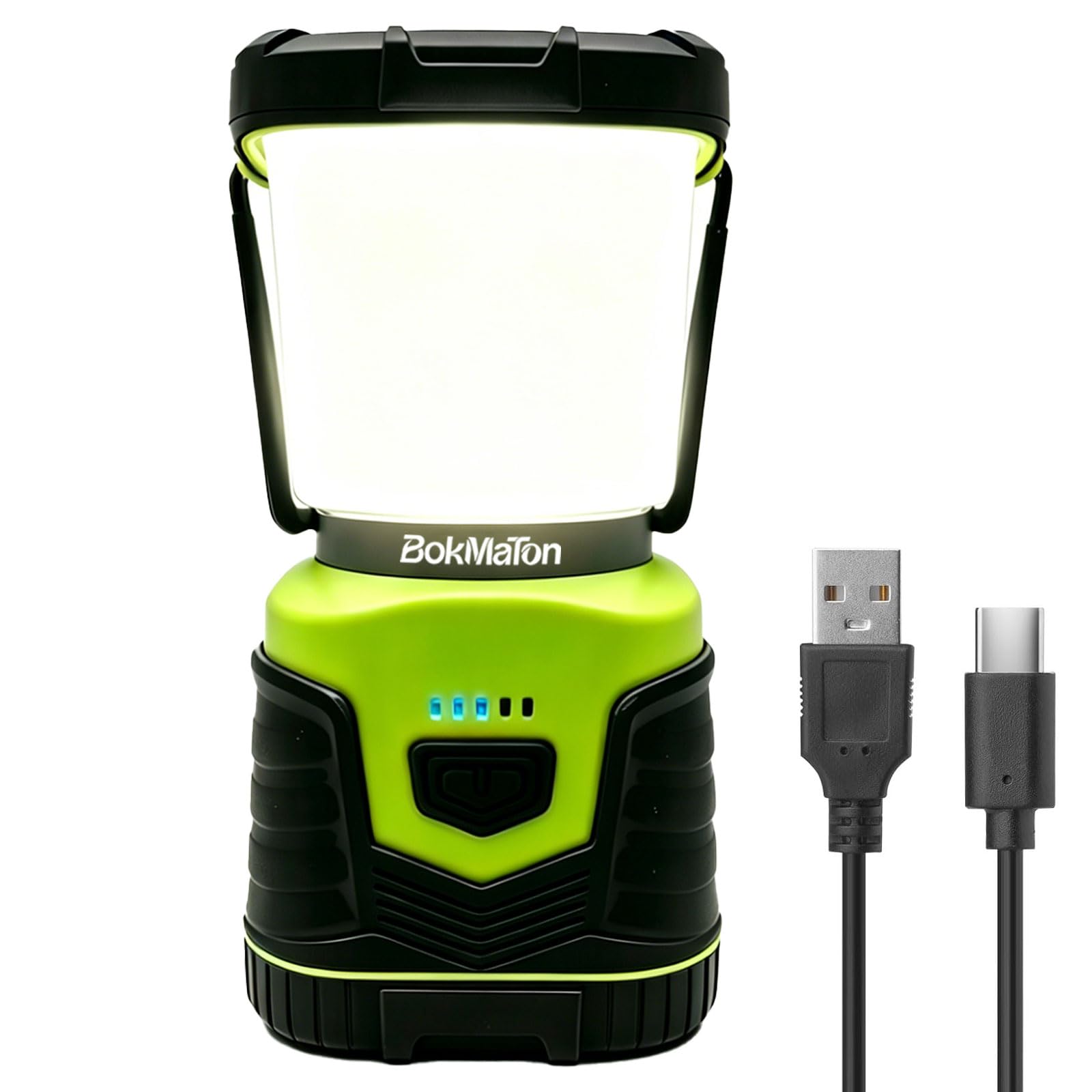 LED Camping Light Rechargeable, 1000LM Dimmable Portable Camping Lantern, Warm & Cool White Adjustable, Battery Level Display, IPX4 Waterproof, Emergency Light for Power Outages, Hiking, Outdoor