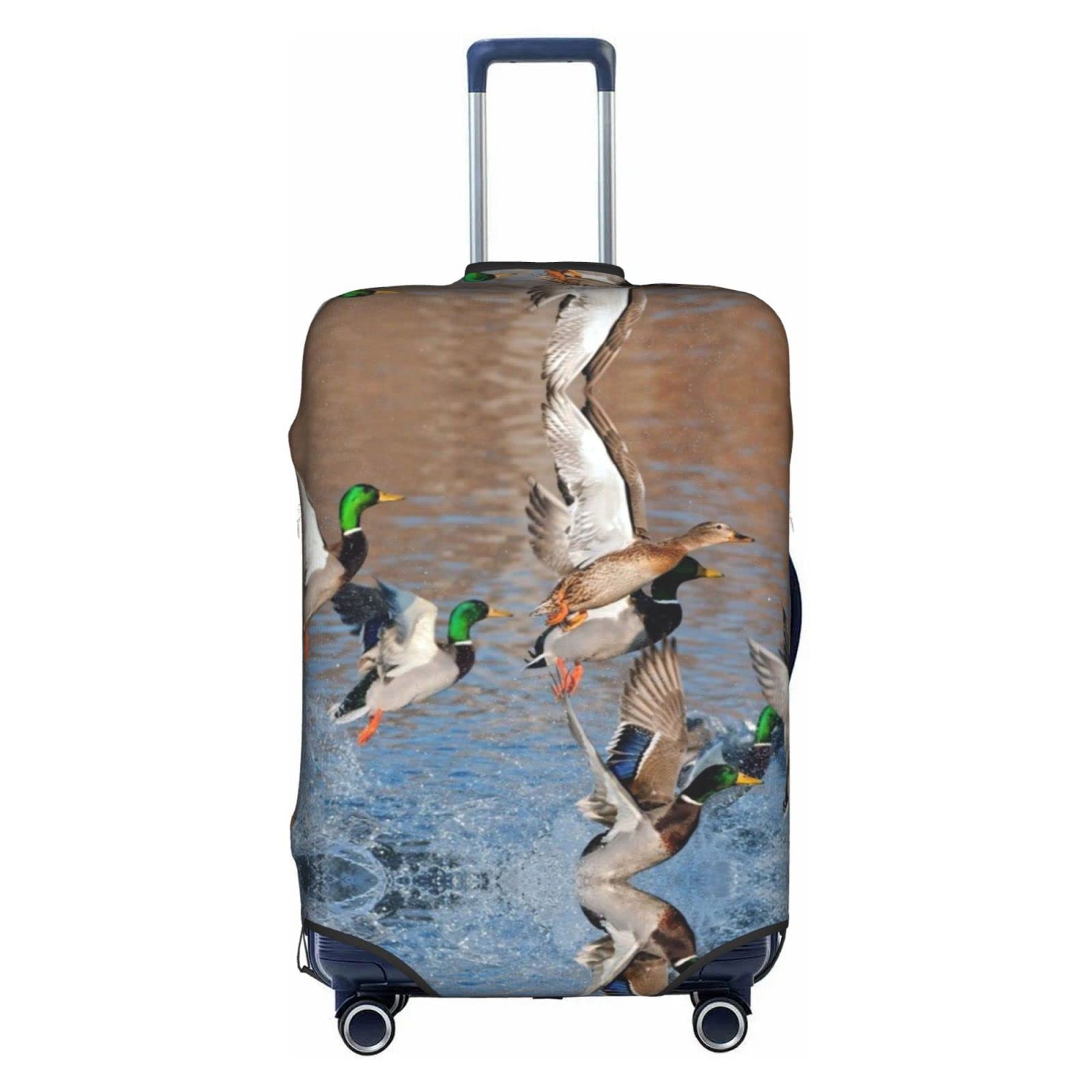 Housse de bagage lavable et élastique à fermeture invisible motif canards