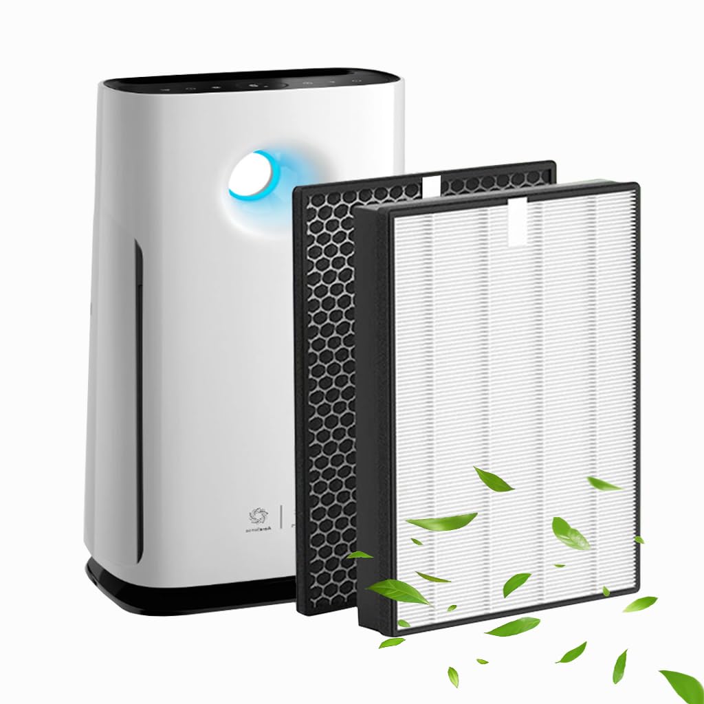 Verilux® 2Pcs Air Purifier Filter Set for Phillips Air Purifier FY-2422 (HEPA) +FY-2420 (Carbon) Compatible with Phillips Series 2000,Models: AC-2887,AC-2882 AC-2892