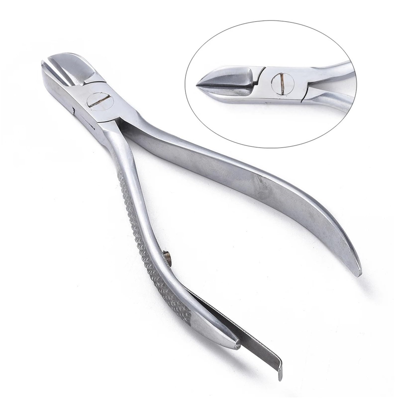 Set di pinze a becchi lunghi con taglio laterale in acciaio al carbonio for la creazione di gioielli, 1/3 pezzi(1Pc(139x68x12mm))
