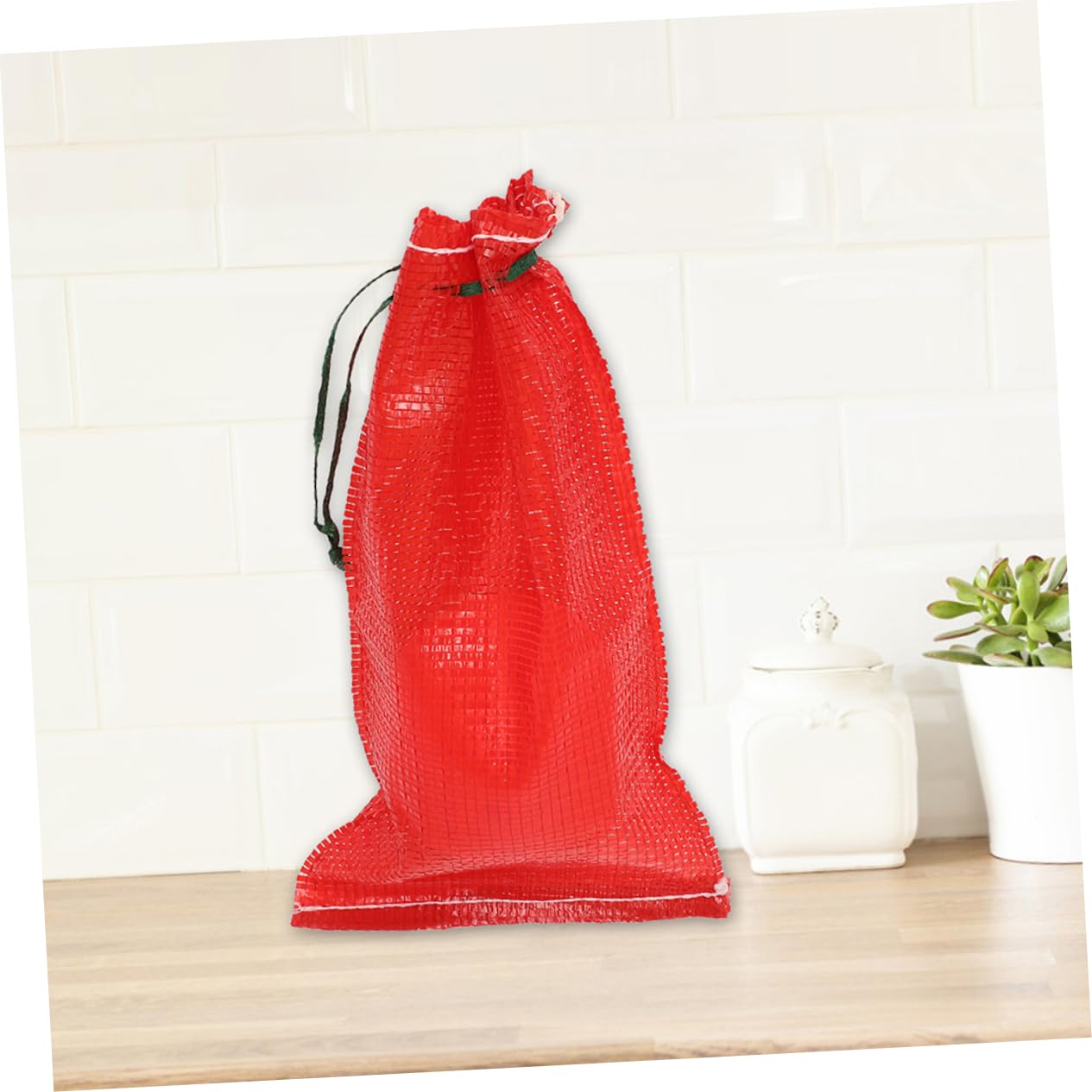 50 Bolsas de Malla Rojas 49x27cm para Cebollas y Patatas