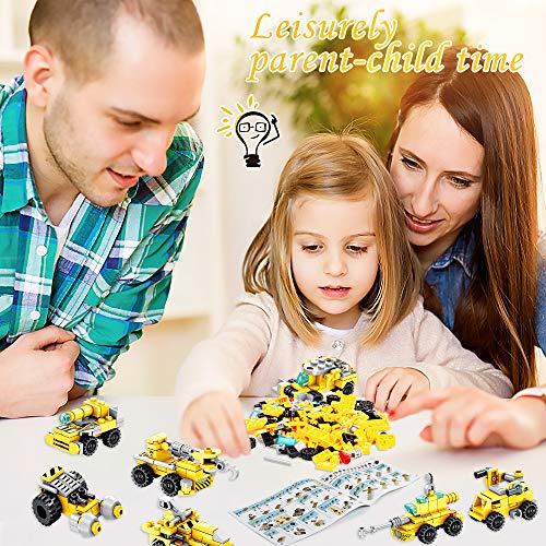 VATOS City Bausteine Spielzeug ab 6 7 8 9 10 Jahren für Jungen und Mädchen,566 Teile Konstruktionsspielzeug 25-in-1 STEM… – Bild 6