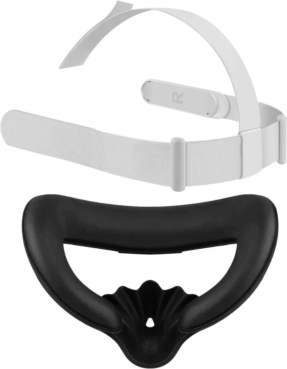 Cinghia per la Testa e Copertura per il Viso per Meta Quest 2, Kit di Accessori VR con Cinghia di Regolazione Sostitutiva e Imbottitura per il Viso Compatibile con Oculus Quest 2