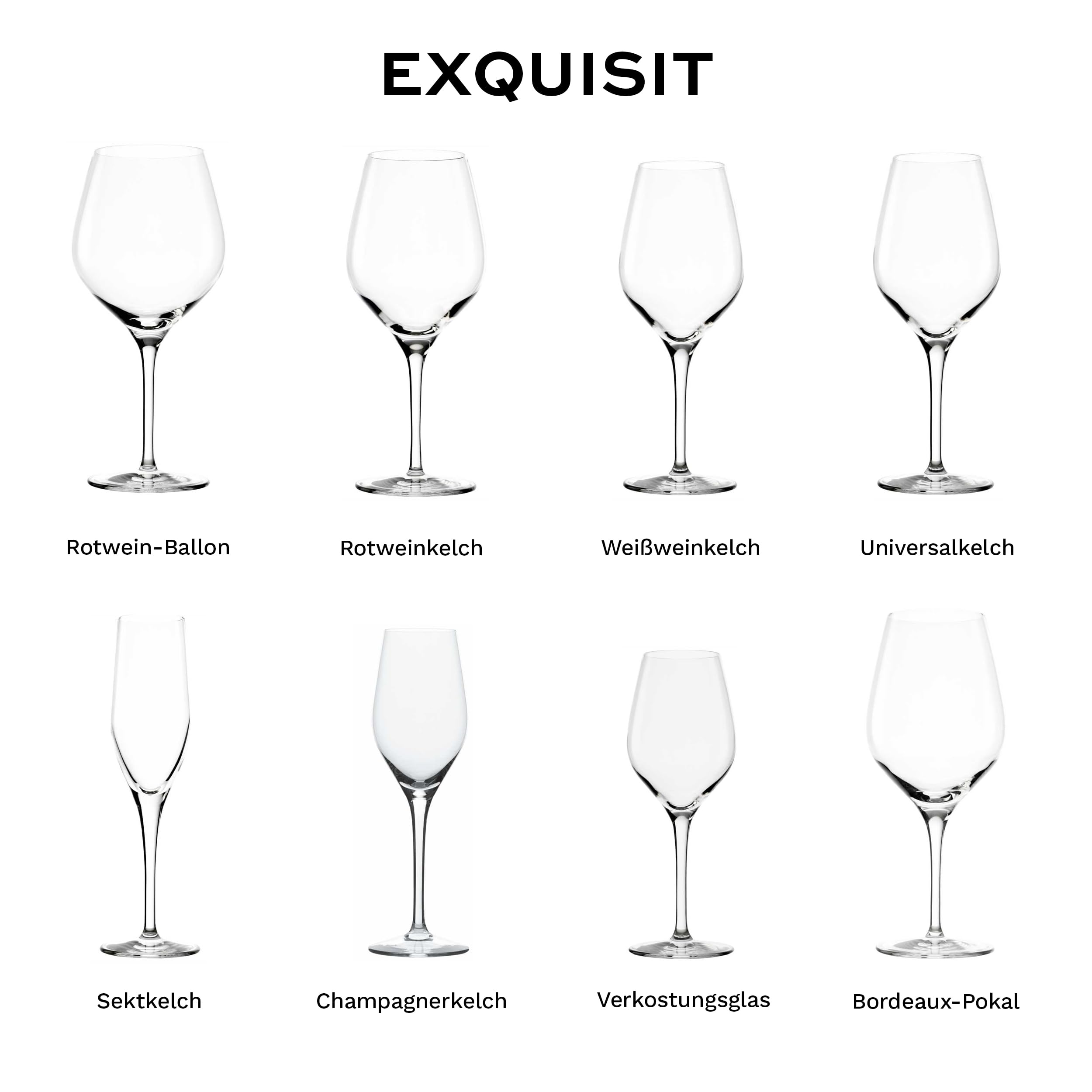 Stölzle Lausitz Blind Tasting Glas schwarz Exquisit 6er-Set 350 ml – Elegante Weingläser aus Kristallglas ideal für Weinverkostungen von Rotweinen & Weißweinen – Spülmaschinen- & Stoßfest