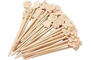 Cartoon Animal Natural Bamboo Skewers for Kids