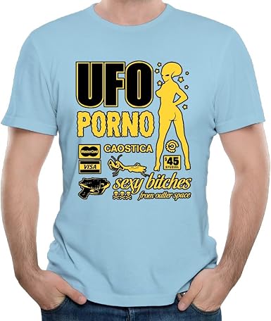 Amazon.com: Aime Vidal UFO porno para hombre comfort 100% algodón playera  de manga corta, Azul (Skyblue) : Ropa, Zapatos y Joyería
