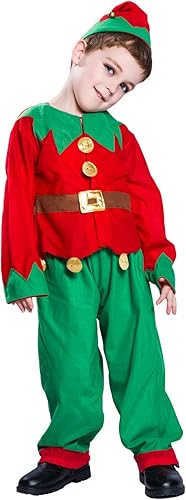 Disfraz de elfo de Navidad 2022 para hombres mujeres niños niñas fiestas accesorios de juego de rol trajes familiares a juego