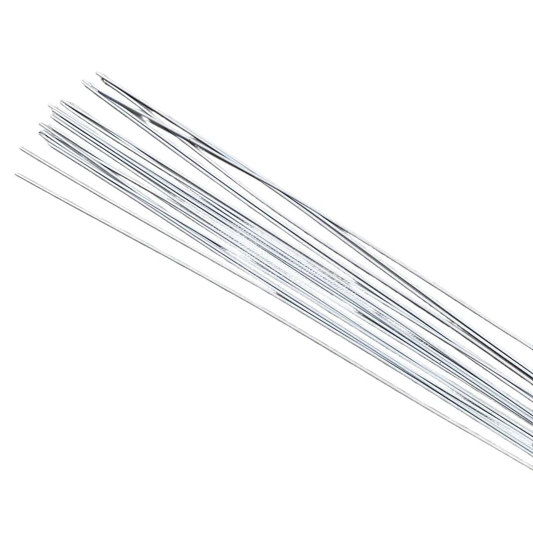 DMLAYHP Florist Wire 30pcs 18# 1.2mm 36cm Length Wire Silk Flowers Stem DIY Decorative