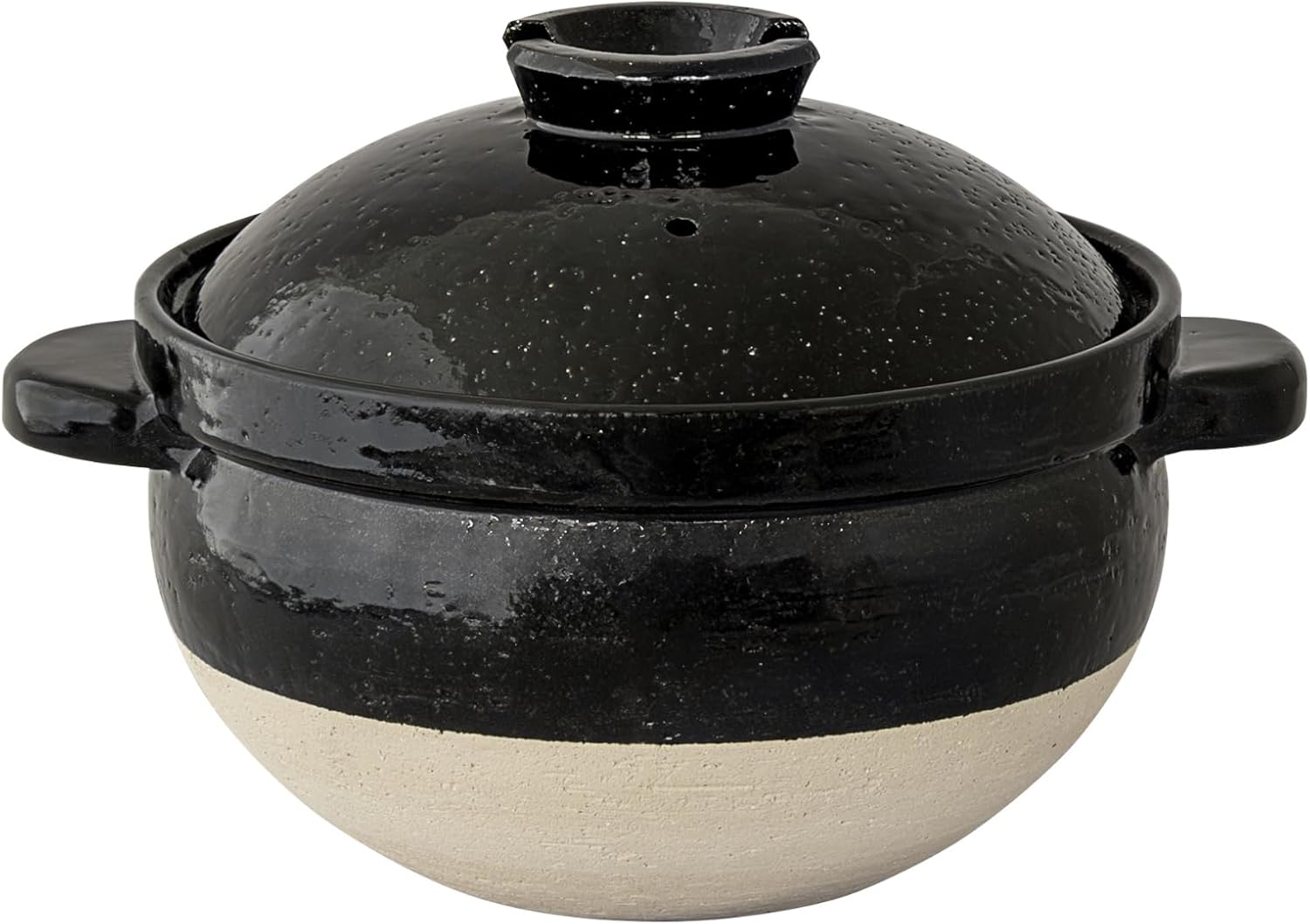 Nagatani Seitou ACT-50 Hase-en Kamado-san Earthenware Pot, 5 Cook Rice, Made in Japan (With Rice Spoon, Recipe) Diameter 10.2 x Height 8.5 inches (26 x 21,5 cm), Heat Retention, Rice Pot, Rice Pot,