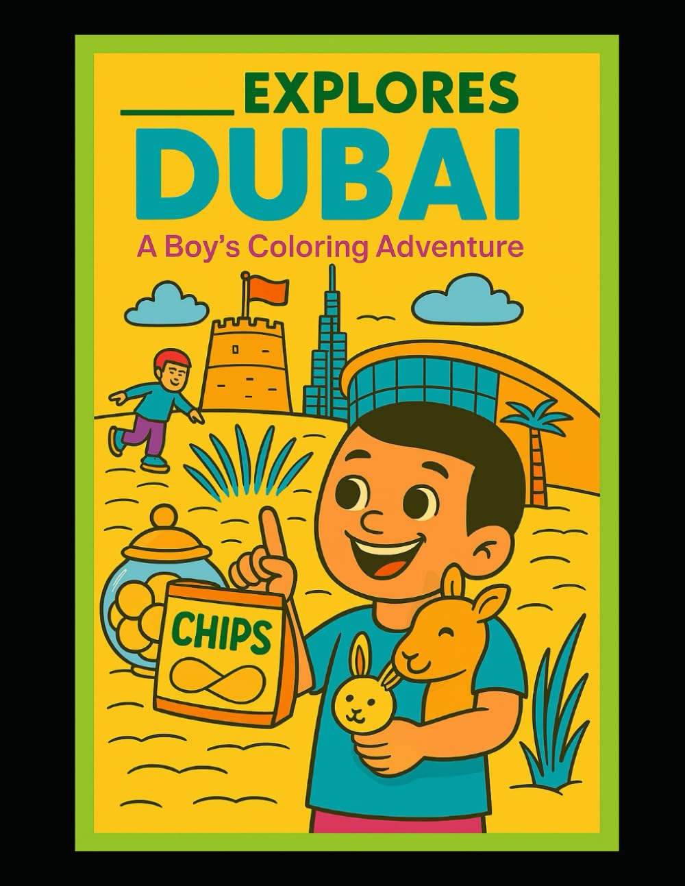 Dubai Adventures ______ Boy Explorer coloring book