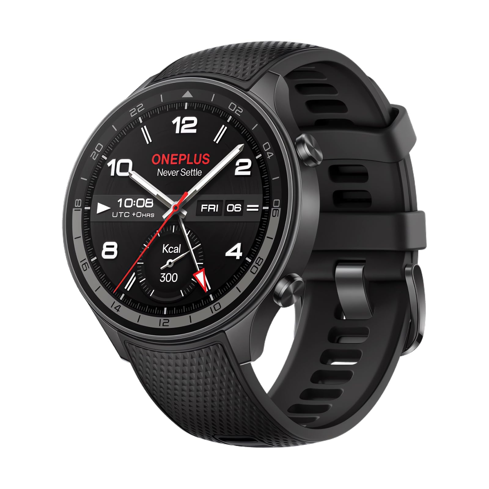 OnePlus Reloj Inteligente Watch 2R Fitness Wellness con GPS de Doble frecuencia, 32 GB de Almacenamiento, autonomía de 100 Horas, estanqueidad 5ATM, Seguimiento de Salud, Pantalla AMOLED, Gris Acero
