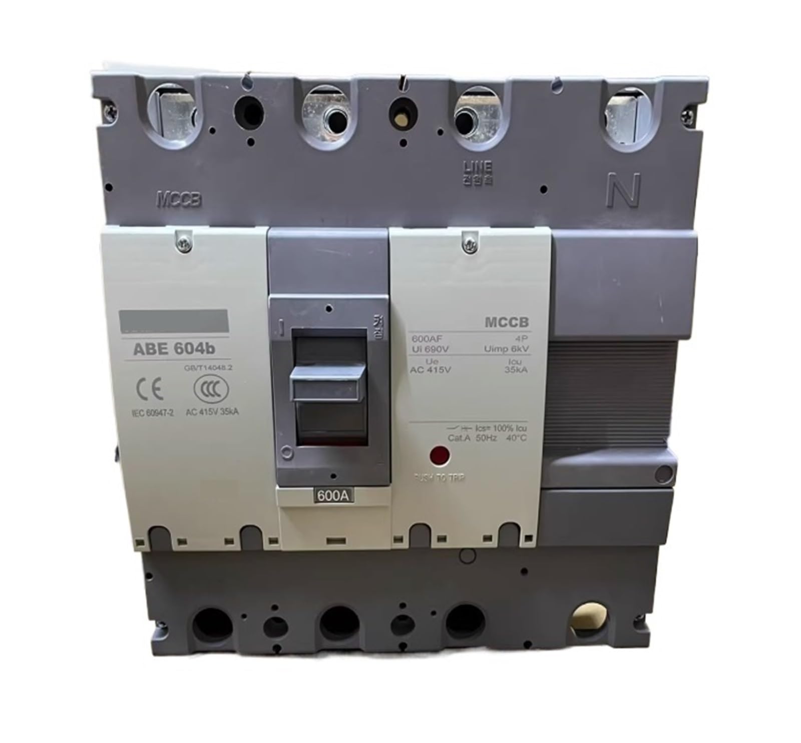 Molded Case Circuit Breaker ABE604B 4P 600A 500A Air Circuit Breaker