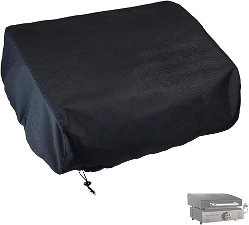 AJinTeby Cubierta de parrilla para parrilla Blackstone de 17 pulgadas con capucha, cubierta resistente 600D para parrilla de 17 pulgadas con