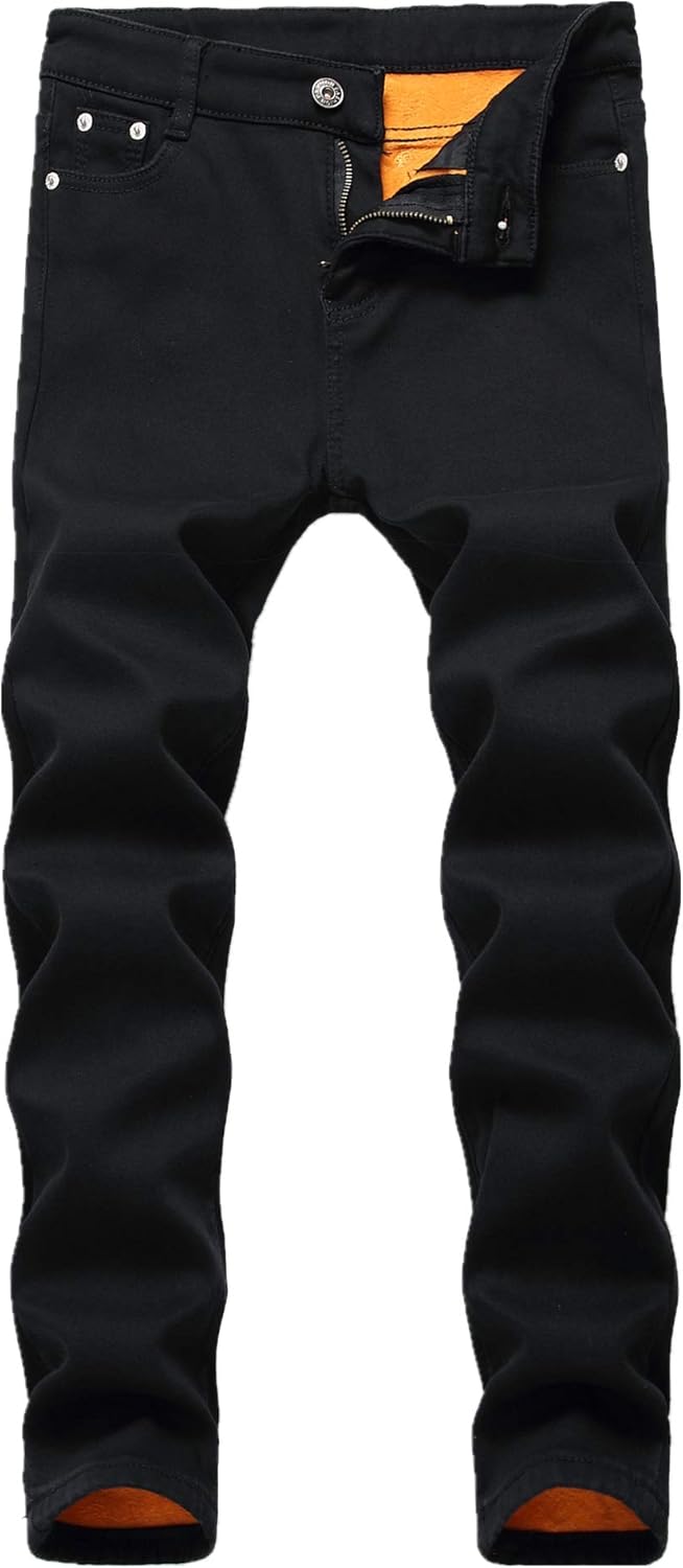 FREDD MARSHALL Boy's Fleece Lined Skinny Fit Jeans