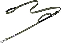 Vista 25 de Hotsky Correa táctica para perro resistente para perros medianos y grandes que tiran, 4-6 pies, fuerte bungee que absorbe los golpes, correa