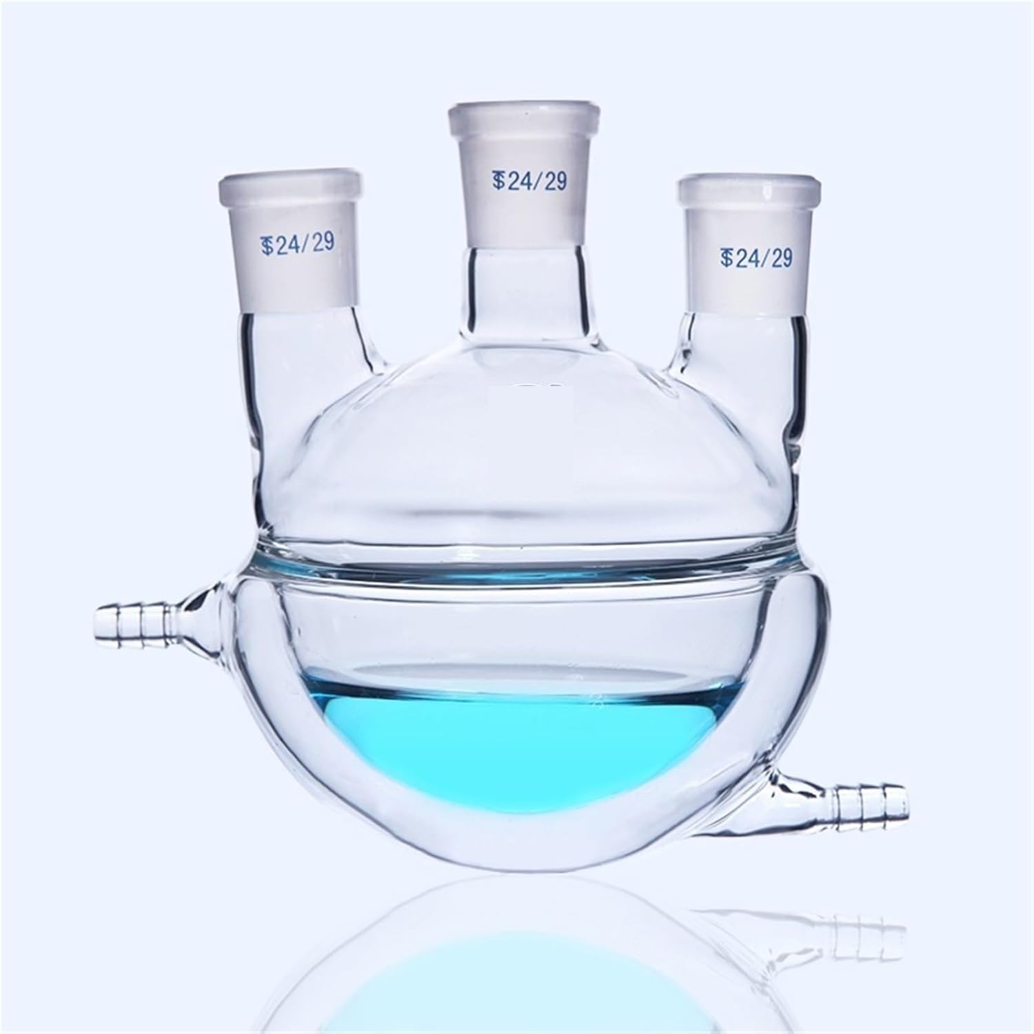 Flacon de réaction en verre à trois goulots 500mL 24x24x24 Harf Encase