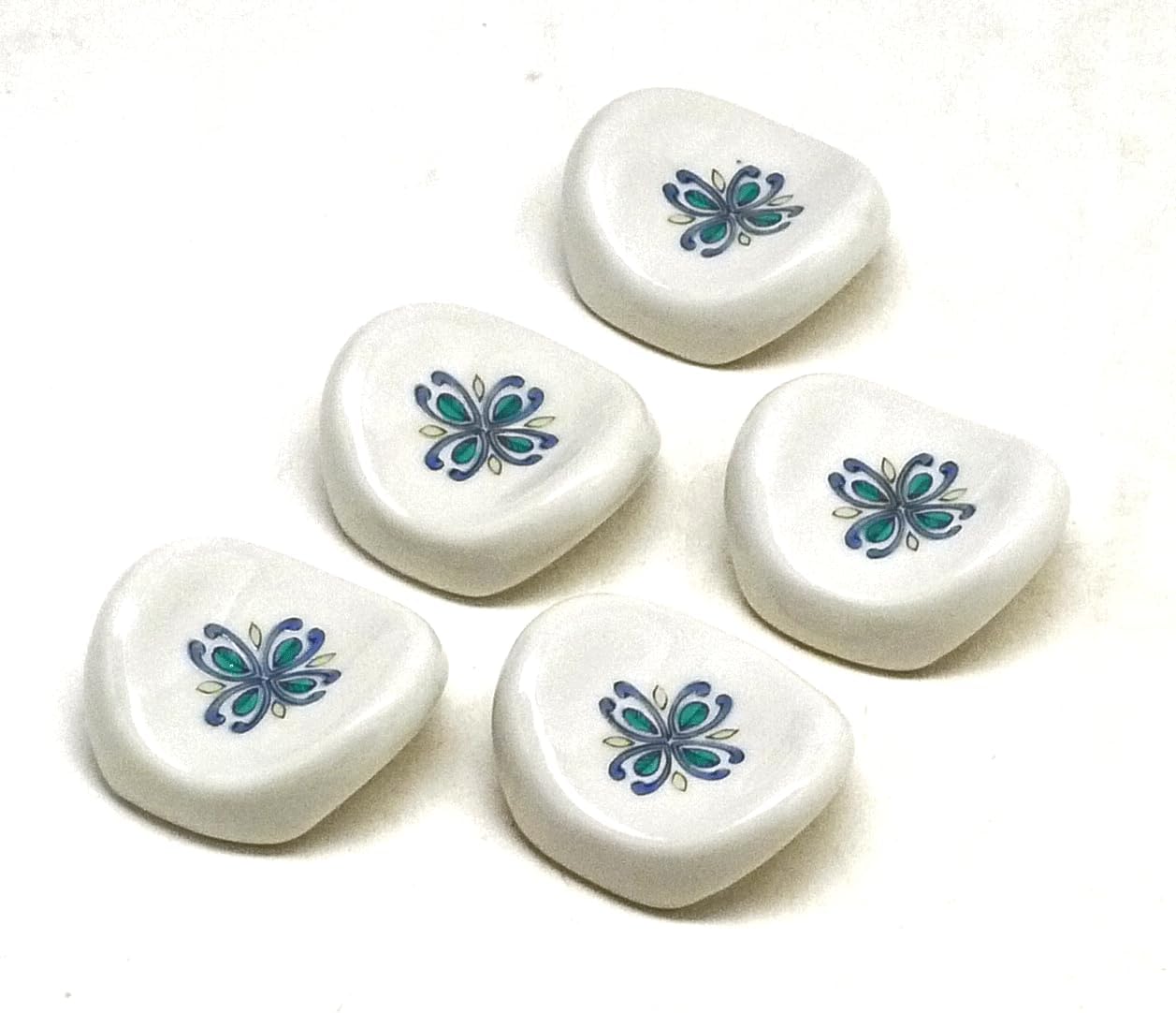 Kutani japanese porcelain【Chopsticks Rest】Set of 5 Iron Wire