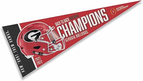 Banderín de los Georgia Bulldogs 2022 CFP Football National Champions Banner