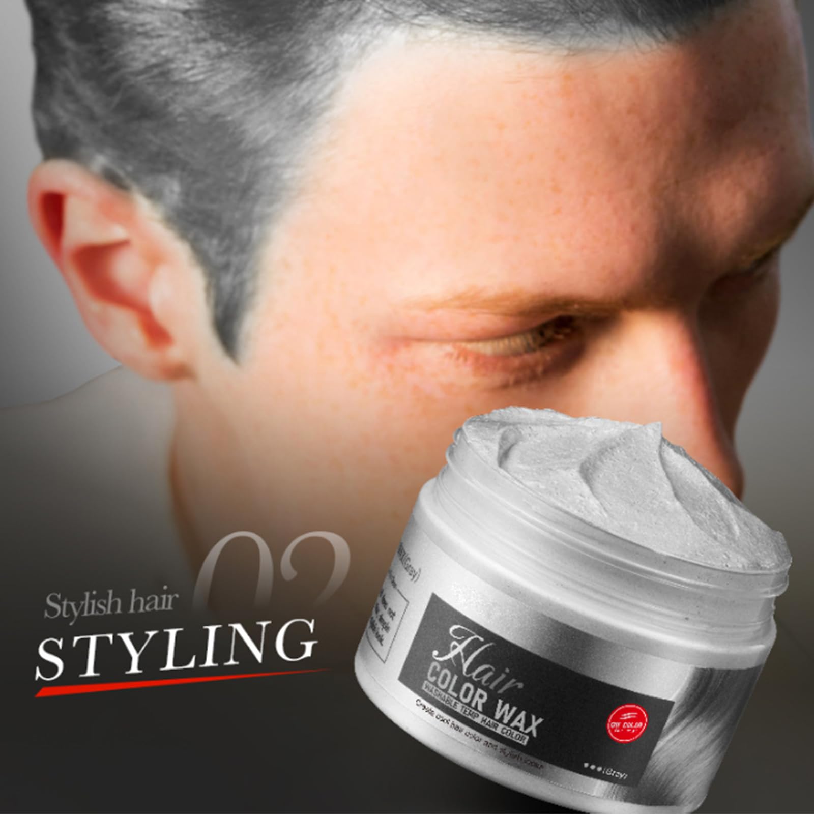 Cera Blanca+Gel fijador, Sujeción Fuerte para el Cabello de Hombres, Strong Hair Wax, Pomada para Peinados con Textura Natural, Suaviza y Elimina los Enredos, Apto para Todo Tipo de Cabellos