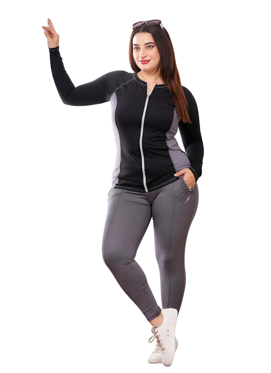Keepfit Plus Size colourblocked 2-piece Zippered Padded Swimset - Review, Price and Buying Guide