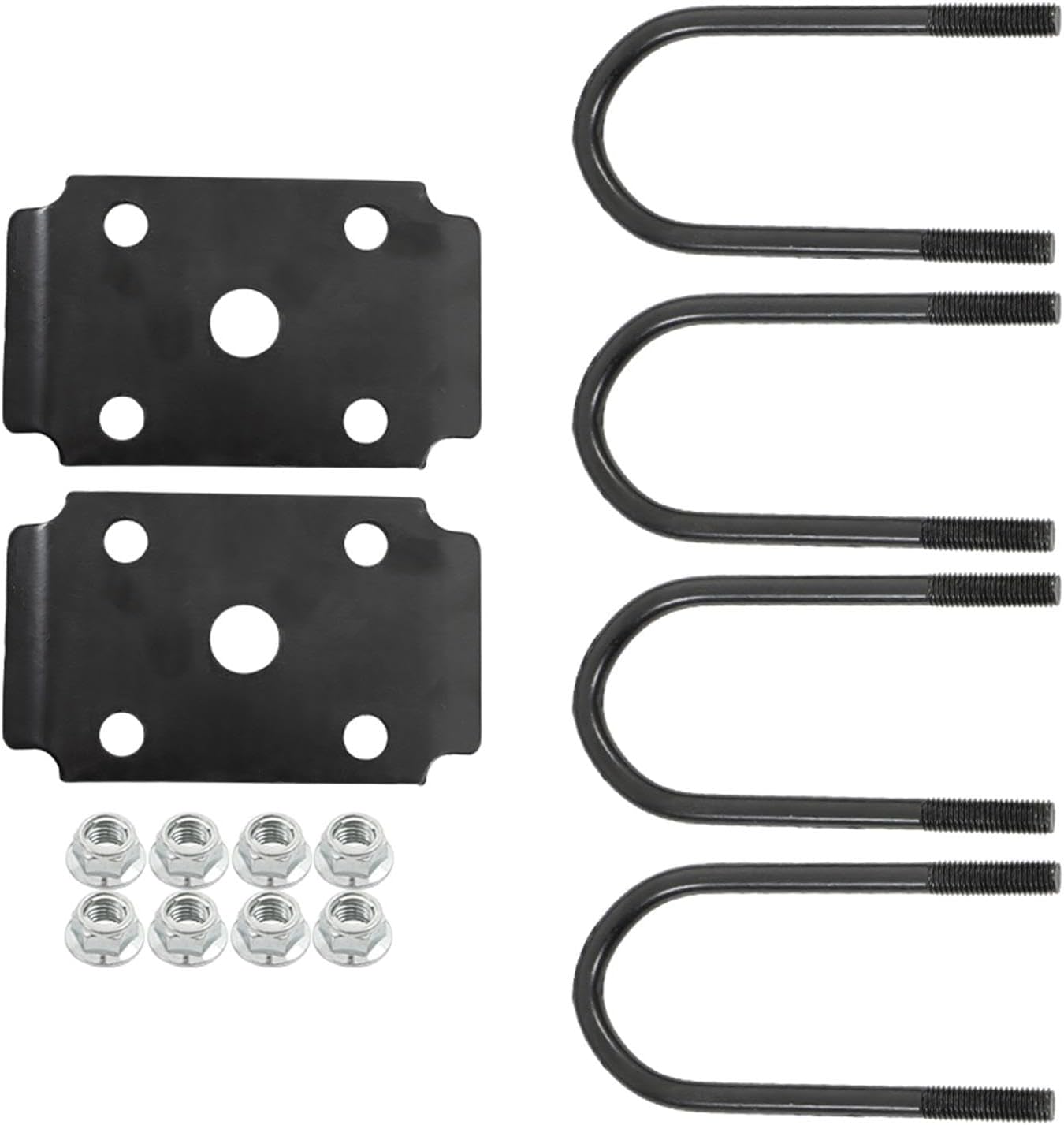 labwork 3500 lbs Trailer Axle 5-Hole-4.5 89 Hub Face 74, Straight Steel Axle Tube, Powder Coated with U-Bolt Kit Included