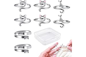 FineGood 8 Pcs Crochet Ring for Finger