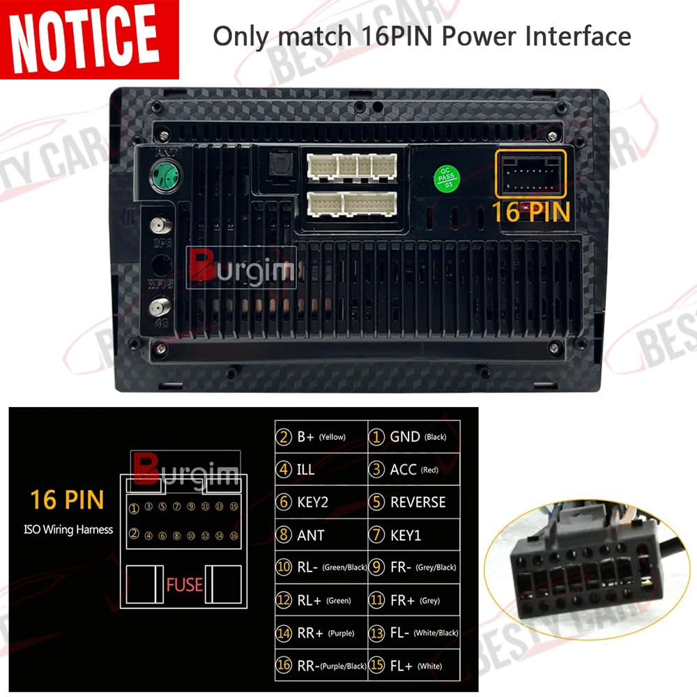 Cavo adattatore cablaggio retrofit autoradio stereo a 16 pin per Honda Civic 1.5T 2016-2021 CRV CR-V 2017-2022 Breeze 2020+ High Trim Support Factory Camera controllo del volante, USB e AUX