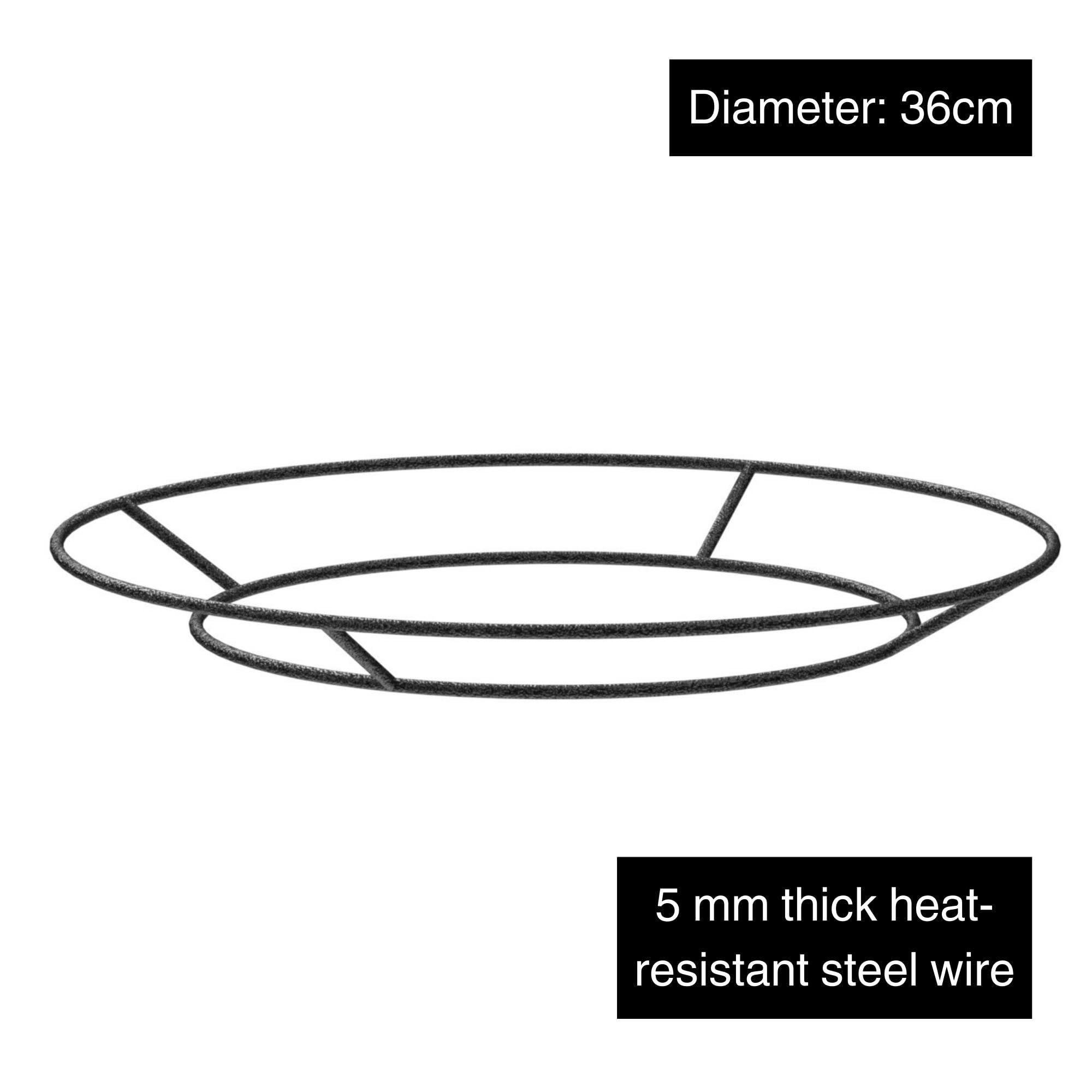 Barbecook Dynamic Center stojak na wok i garnek do garnka o średnicy 36 cm z odpornej na wysokie temperatury stali, kompatybilny z grillem opalanym drewnem Nestor