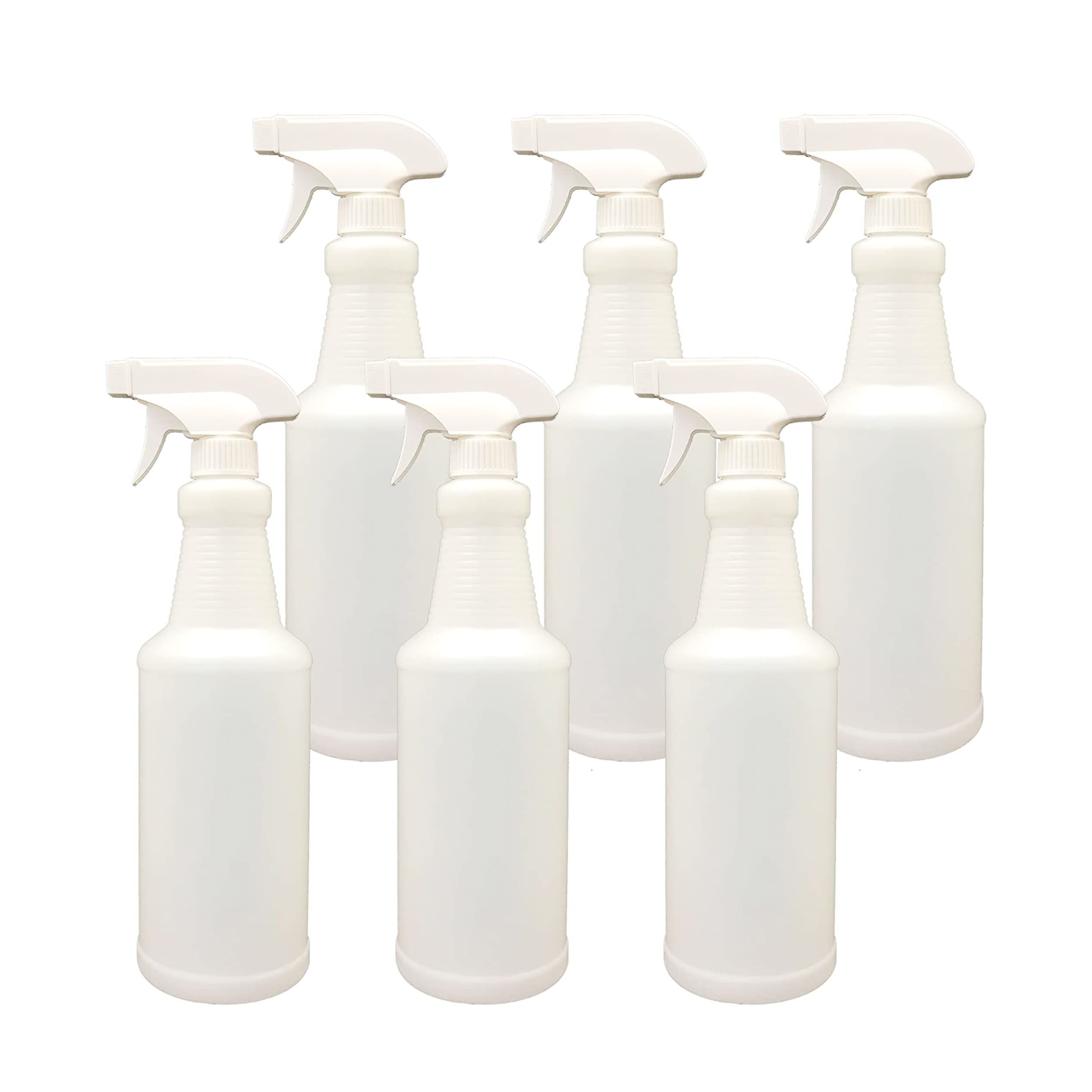 MOEHAIR spray bottles for cleaning solutions 32 Oz | Empty Heavy duty water spray bottle | Plastic | Adjustable Nozzle | Mist & Stream Sprayers for