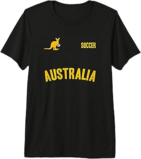 Australia Soccer T-Shirt Aussie Soccer Shirt Sports Tee