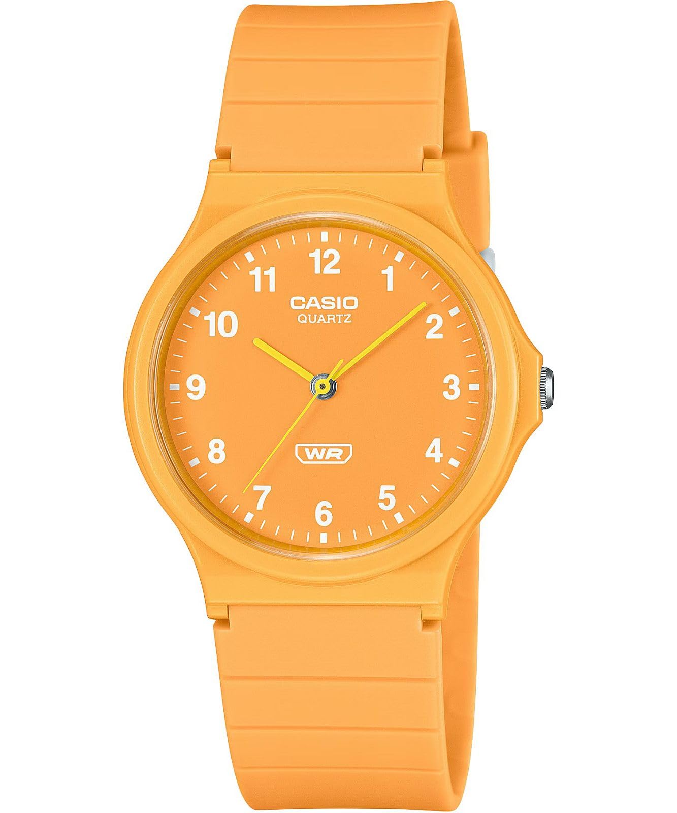 Casio Women's Orange Resin Sport Watch With Chronograph And Water Resistance