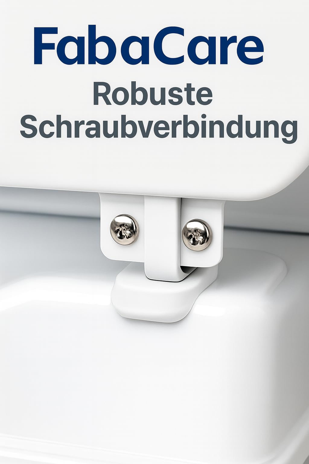 Toilettensitzerhöhung 15cm mit Deckel von FabaCare, WC-Sitz Toilettenaufsatz bis 200kg belastbar, ergonomische Klo-Erhöhung, sehr robust,leicht, stabil, autoklavierbar