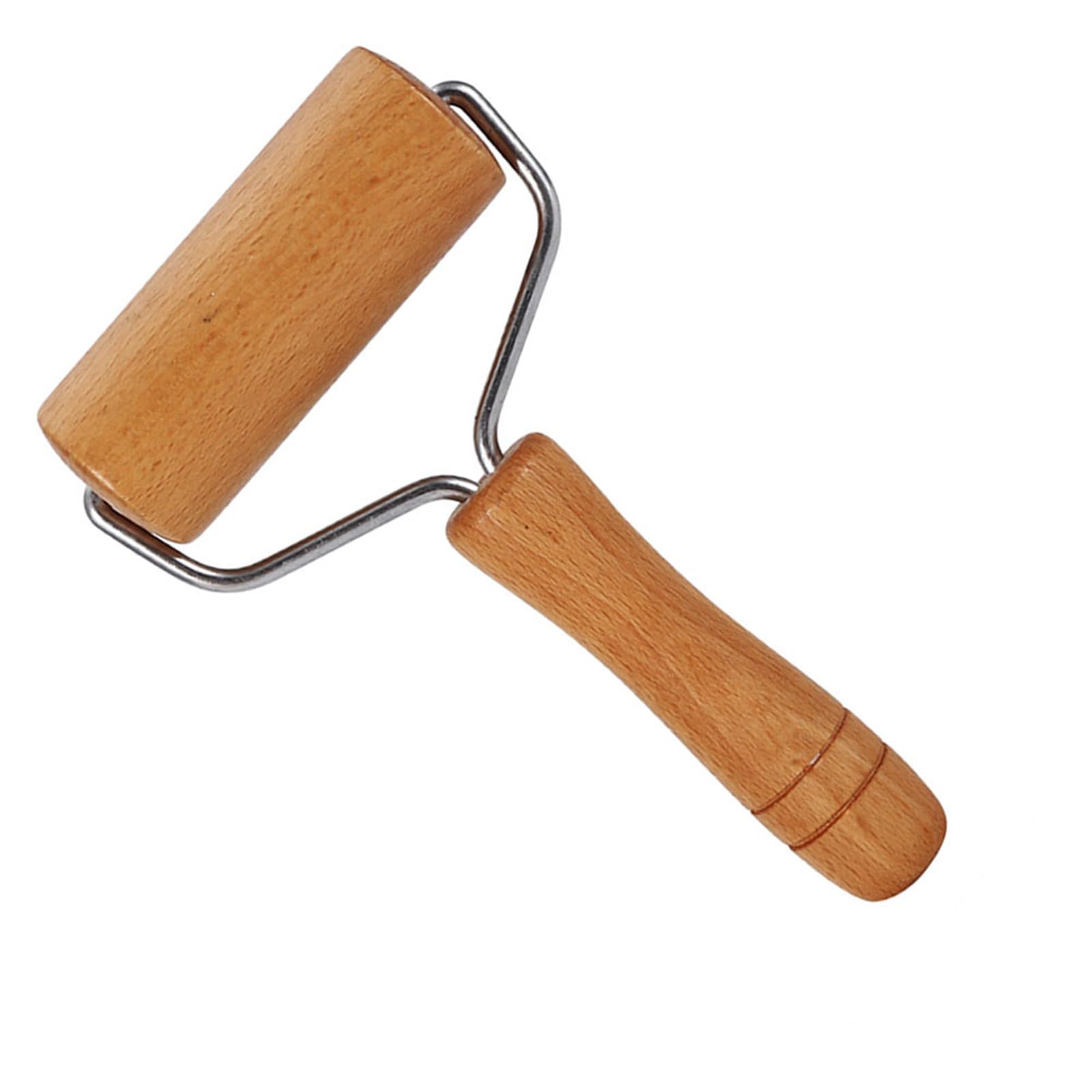 Rodillo para Repostería y Pizza, Rodillo para Panadero, Utensilios de Cocina de Madera para Hornear (Estilo 2)