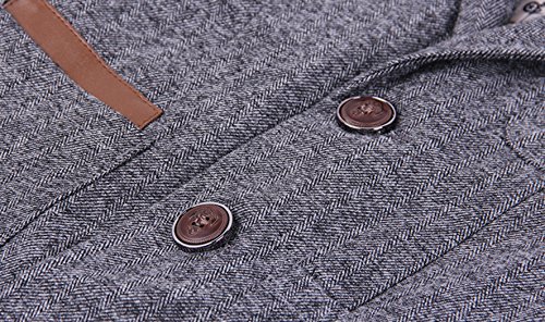 Jiayou Child Kid Boy Casual Grey Slim Fit Blazer Jacket(Grey,5T) #TOP2