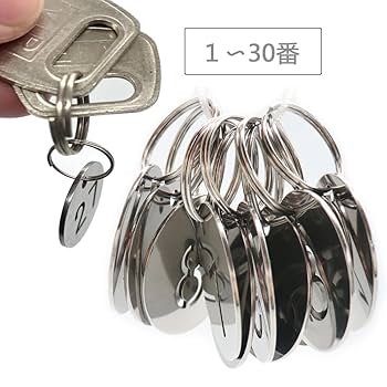 Amazon | 1〜30番番号札 ドア番号タグ, BetterJonny 直径23mm