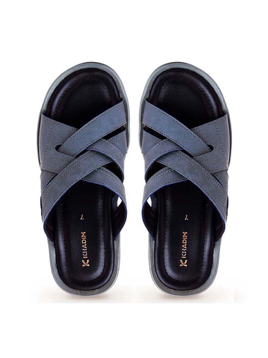 Khadims Blue Casual Mule Slip On Sandal for Men (1147789) (B0D6GHMTHF) Amazon Price History, Amazon Price Tracker