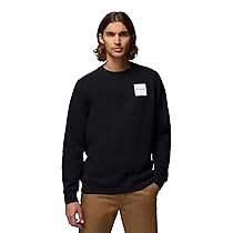 Columbia Trek Crew, Felpa Crew da Uomo, Colore Nero, Boxy, XL