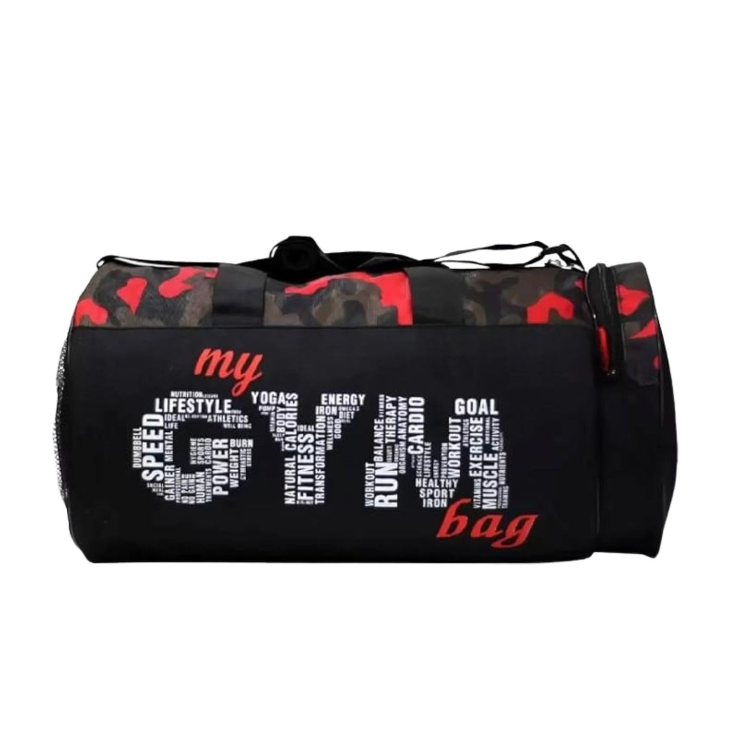 JAIS BOY Duffle Bag 15L Gym Sports Bag with Shoulder Strap Black Nylon with Mesh Pocket-image-6