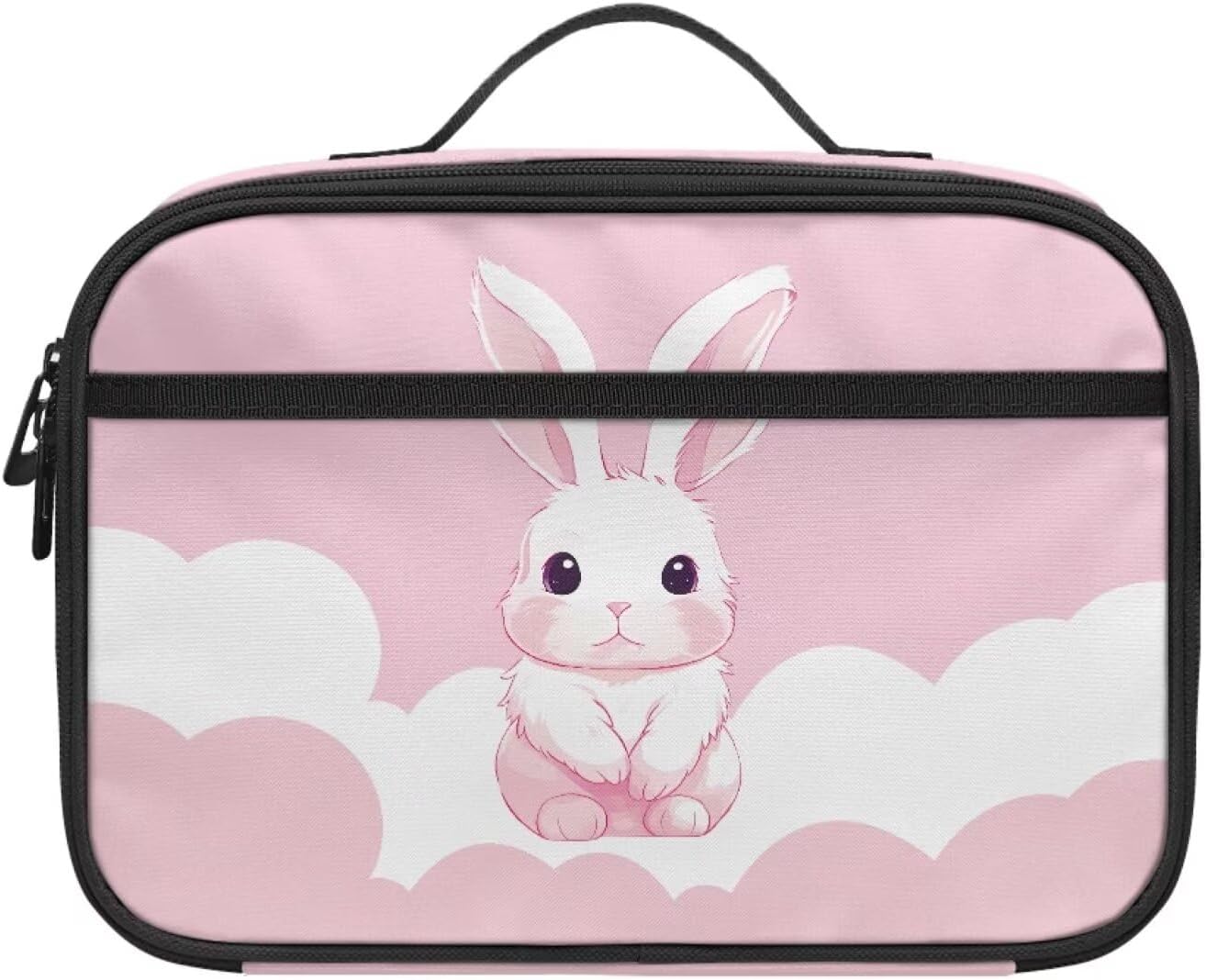 Lunch Bag Women Cute Rabbit Lunch Box for Girls Kids Lunch Boxes for School Lunch Box Accessories for Kids Lunch Bags Pink