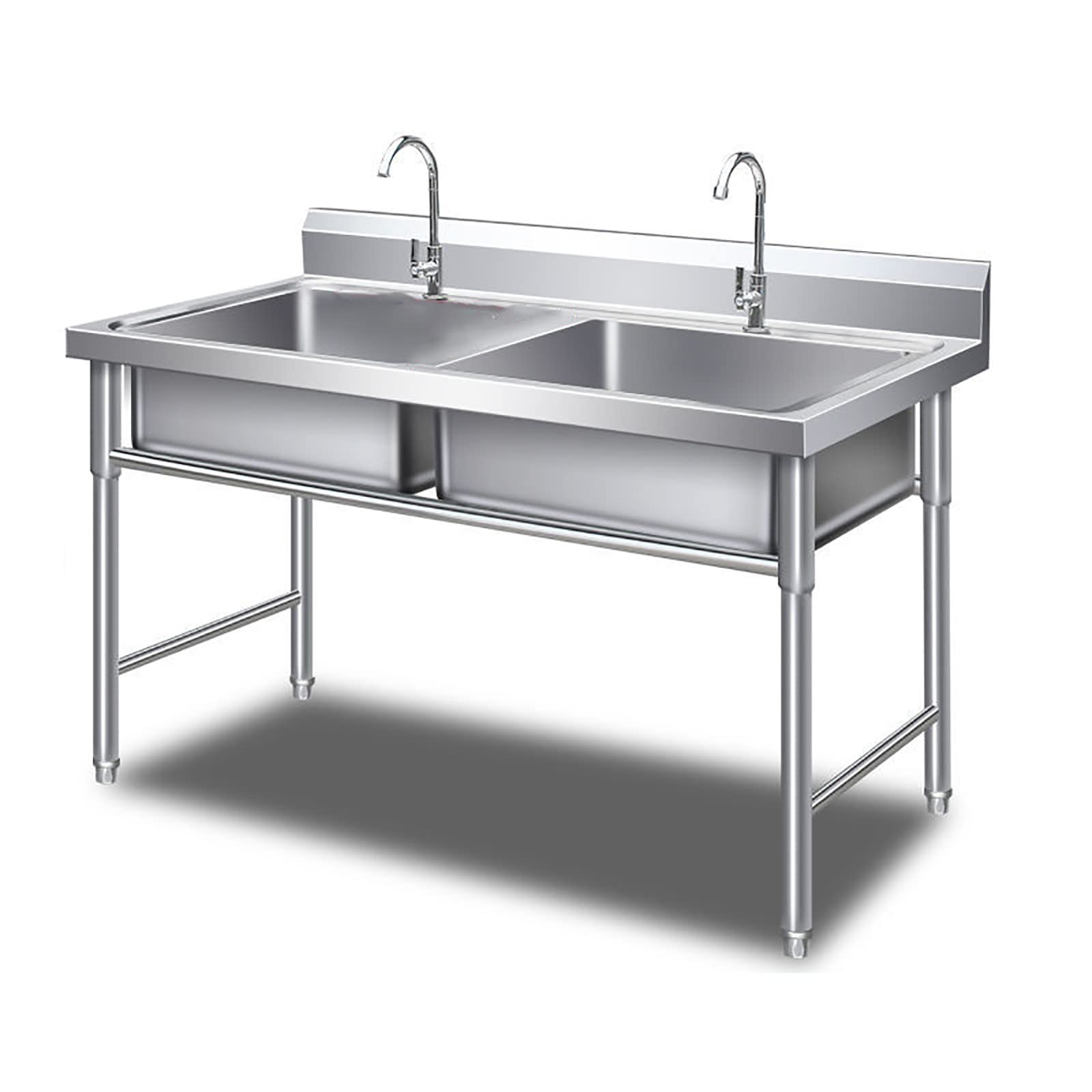 WDSOPK Commercial Stainless Steel Utility Sink for Restaurant Kitchen Outdoor Use