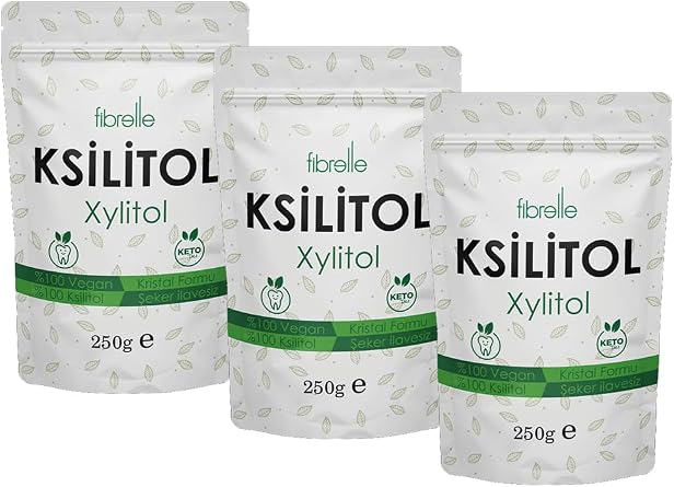 Fibrelle Xylitol 250 g 3 packs are suitable for Keto/Ketogenic/Vegan diet.
