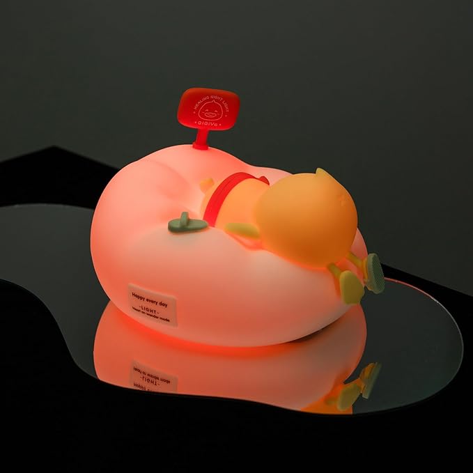 AuroraNiteBeam Duck Night Light for Kids, 7 Colors LED Nursery Lamp Dimmable & Rechargeable, Duck Silicone Lamp for Bedroom/Nursery,Room Decor Lamp Gift for Adult Toddler/Boys/Girls photo 3